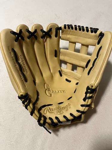 NEW Rawlings 12.75” LHT Gold Glove Elite H-Web Baseball Softball Glove Camel/Black