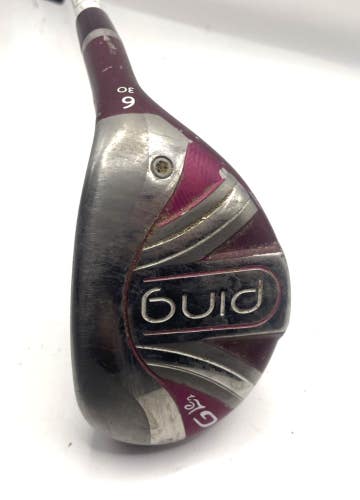 Women's Ping G Le2 30* 6 Hybrid - PING ULT240 Lite Ladies Graphite Shaft