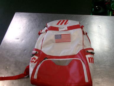 Used Marucci BATPACK BB/SB Player Backpack White 11868-S000070288