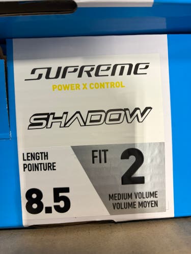 2024 Bauer Supreme Shadow Hockey Skates 8.5 (New)w/steel