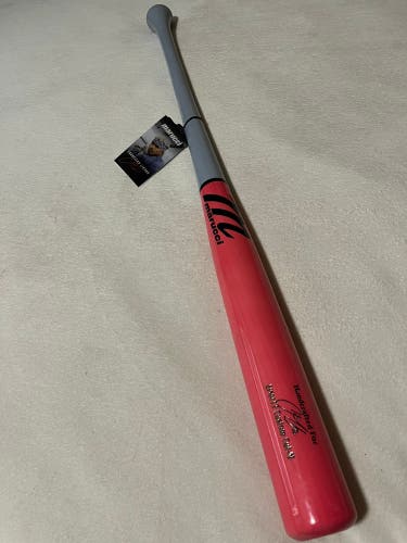 NEW Marucci 33”/30oz LINDY12 Maple Wood Baseball Bat Pink/Gray Custom Francisco Lindor Cut-M