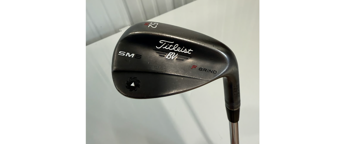 Titleist Vokey SM6 52° Gap Wedge Golf Club RH 08 Bounce F Grind Jet Black Raw