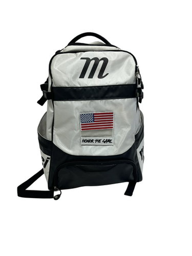 Used Marucci HONOR THE GAME BB/SB Player Backpack White 11692-S000149691