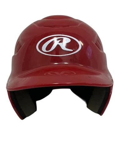 Used Rawlings RCFH Batting Helmet No Mask Red One Size 11692-S000151065