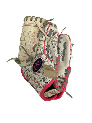 Used Rawlings PLAYER SERIES BB/SB Glove T-ball White 9" 11692-S000152931