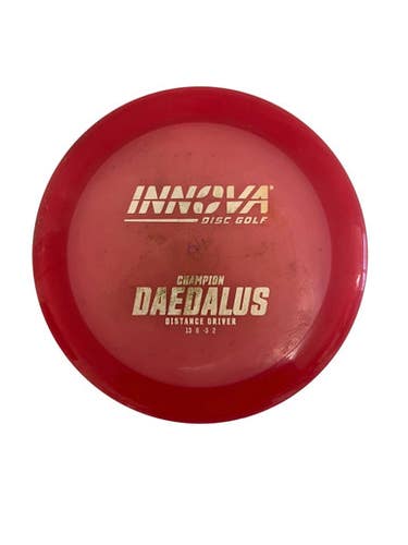 Used Innova CHAMPION DAEDALUS Disc Golf Driver Red 163g 11692-S000152883