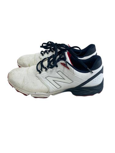 Used New Balance STRIKER V3 Mens Golf Shoes White/Red/Navy Senior 9.5 11692-S000152806