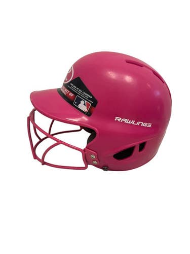 Used Rawlings MLTBH-R1 Batting Helmet w/Mask Pink One Size 11692-S000152932