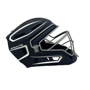 Used Rawlings CHVEL2-SR-REVB Catchers Helmet w/Mask Navy Blue One Size 11692-S000152972