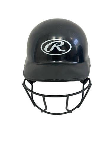 Used Rawlings MLTBH Batting Helmet w/Mask Black One Size 11692-S000152990