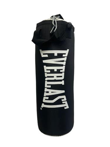 Used Everlast 40LB BAG Boxing Heavy Bag Black 40 lb 11692-S000152998