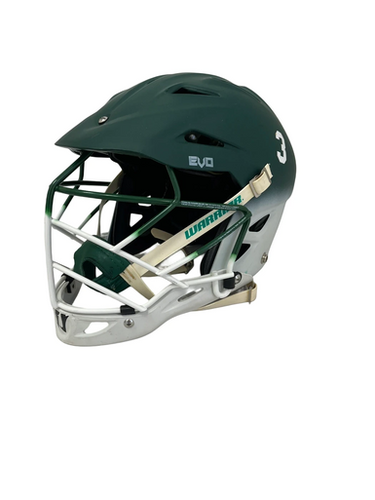 Used Warrior EVO Lacrosse Helmet White And Green S/M 11692-S000150595