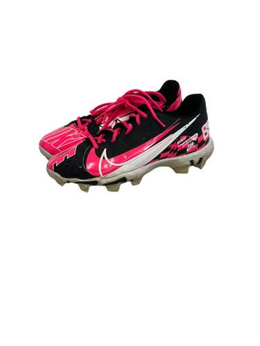 Used Nike HYPERDIAMOND BB/SB Cleats Black And Pink Junior 06 11692-S000150777