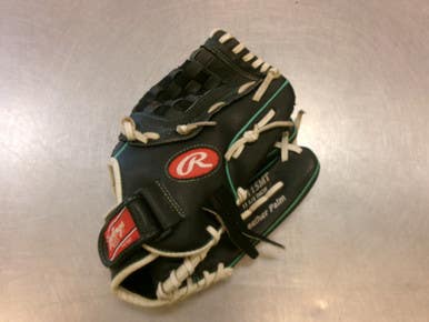 Used Rawlings FASTPITCH SOFTBALL BB/SB Glove RH Throw Black 11 1/2" 11339-S000203383