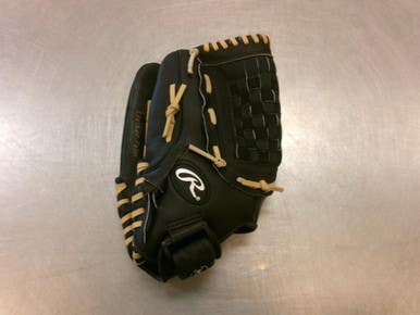 Used Rawlings RSB SOFTBALL SERIES BB/SB Glove LH Throw Black 13" 11339-S000203382