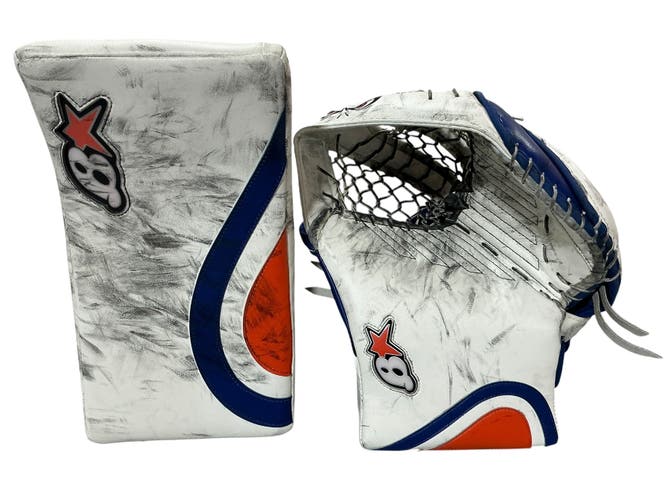 Collin Delia Brian's Eclipse Glove Set Bakersfield Condors Pro Stock (Used) 6032