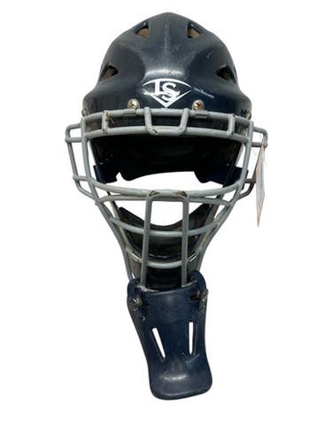 Used Louisville Slugger PG SERIES Catchers Helmet w/Mask Navy Blue S/M 11835-S000209677