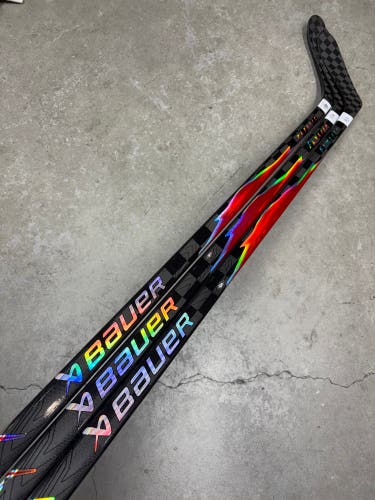 3 Pack 77 Flex P28 Senior Bauer Flylite Left Hand Hockey Stick NHL Pro Stock (New)