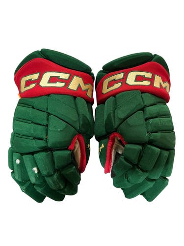 CCM JetSpeed FT1 Pro Stock Hockey Gloves 13” Green WILD 2015