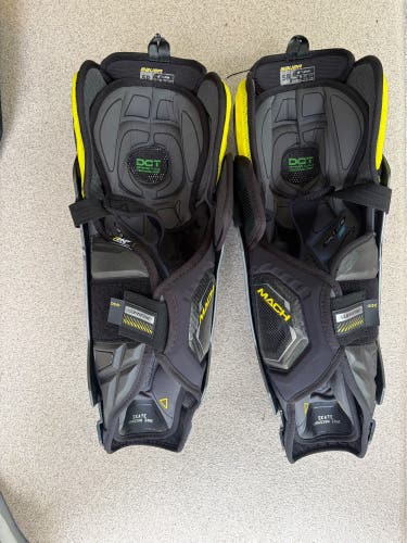 Senior Bauer Supreme Mach 16" Shin Pads (New)
