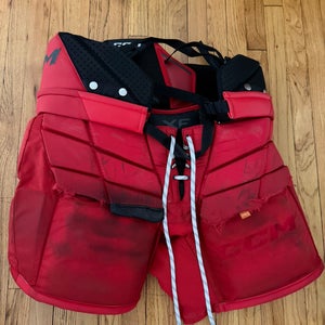 Red Senior XL CCM Axis XF Hockey Goalie Pants (Used)
