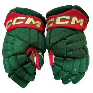 CCM JetSpeed FT1 Pro Stock Hockey Gloves 13” Green WILD 2017