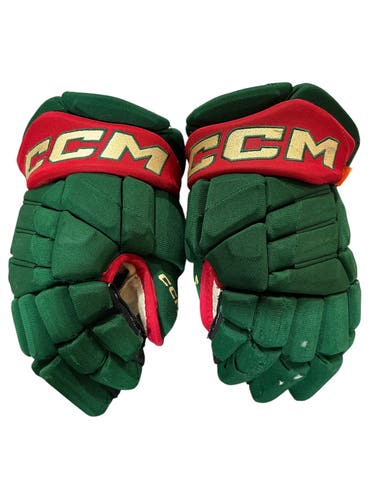 CCM JetSpeed FT1 Pro Stock Hockey Gloves 13” Green WILD 2017