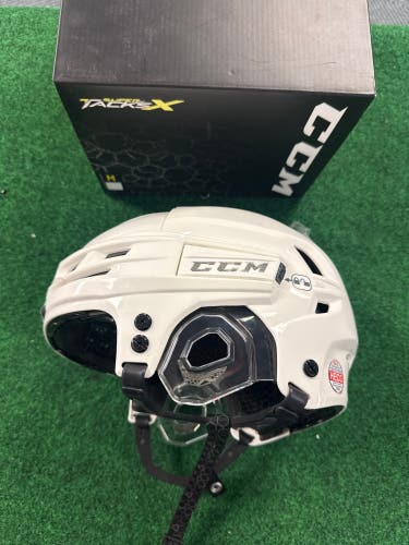 White Medium CCM Super Tacks X Helmet (New)
