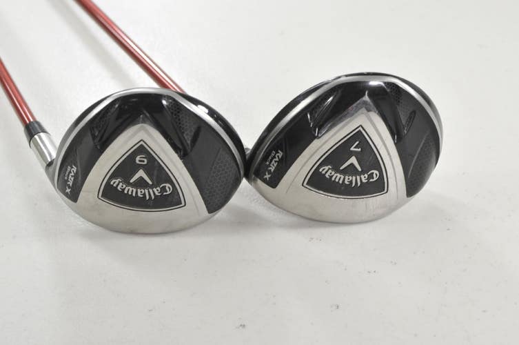 Callaway RAZR X Black 7 and 9 Fairway Wood Set Senior Flex 55g Graphite # 221101