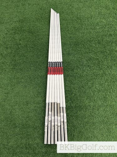 NEW KBS Tour Custom Series White Pearl 110 Regular Flex 7pc Steel Iron Shafts
