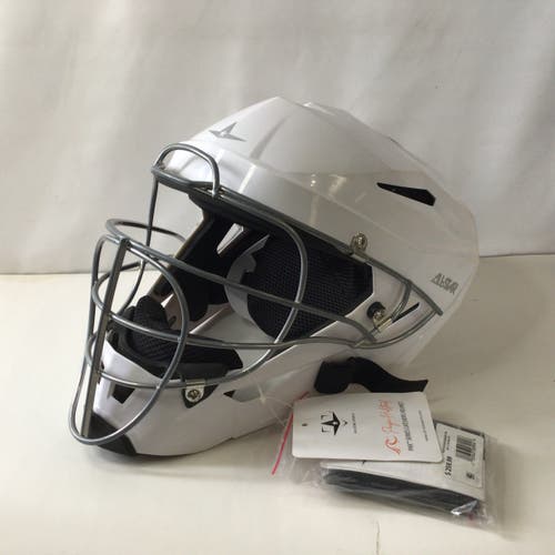 White Adult All Star PHX Fastpitch Catcher's Mask Size Large (Used)