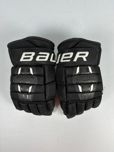 Used 14" Bauer Pro Series Hockey Gloves - Black