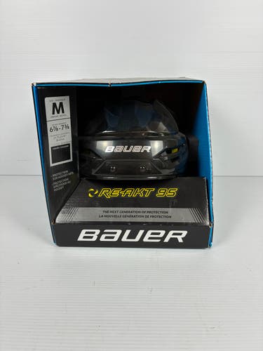 New Medium Bauer Re-Akt 95 Helmet - Black