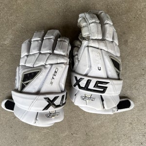 STX Cell IV Thunder lb3 national Lacrosse Gloves (Used)