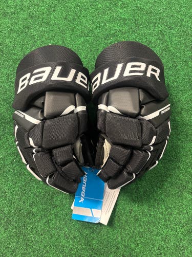 Black Junior Bauer Supreme M3 Gloves 12" (New)