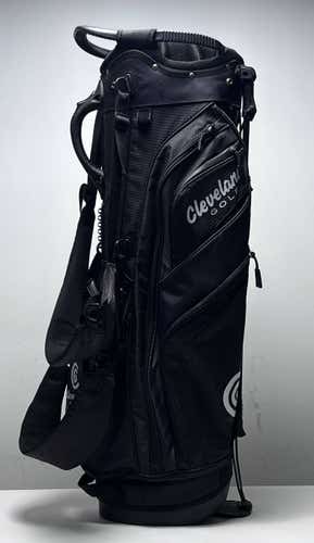 Cleveland Lightweight Stand Bag Black 14-Way Divide Dual Strap Golf Bag