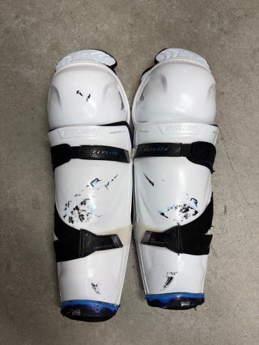 15” Bauer Vapor Flylite Shin Guards (used) Pro Stock