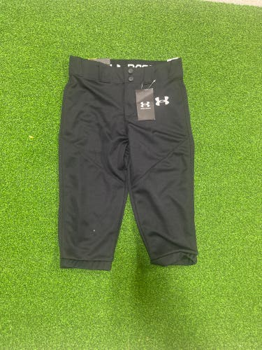 Black Youth Medium Under Armour Game Pants (New)