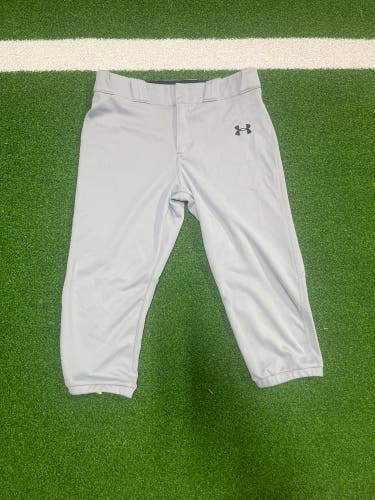 Gray Youth Large Under Armour Game Pants (New)
