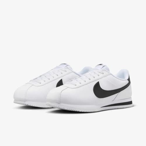 Nike Cortez Leather DM4044-105 Sneaker Men's White Black Lifestyle Shoes MEW1521