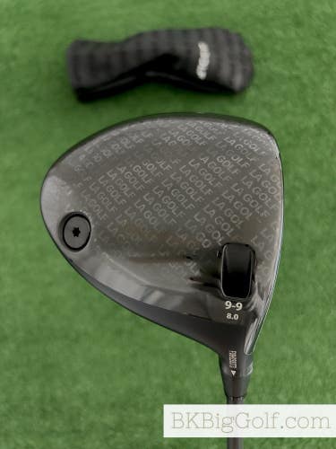 LA Golf 9-9 8.0 Driver w Headcover / Extra Stiff