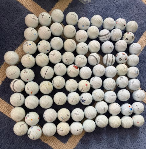 Lot of 87 Pro V1 Pro V1x and TP5 and TP5X Balls (Mint)