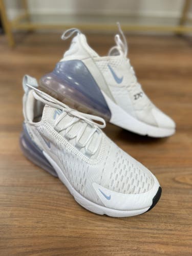Nike Air Max 270 White Blue Whisper Women's Running Shoes Size 6 AH6789-121