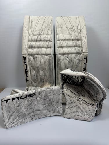Used 34" + 2" True Catayst 9X3 Goalie Full Set - White