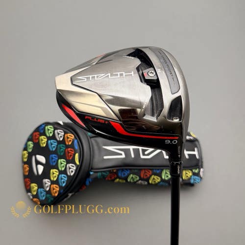 9 Driver- Taylormade Stealth Plus w/ Headcover / Ventus, Stiff (3145)