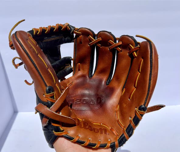 Wilson A2000 1788 11.25” Infield Glove | Black/Saddle | Excellent Condition | Pro Stock