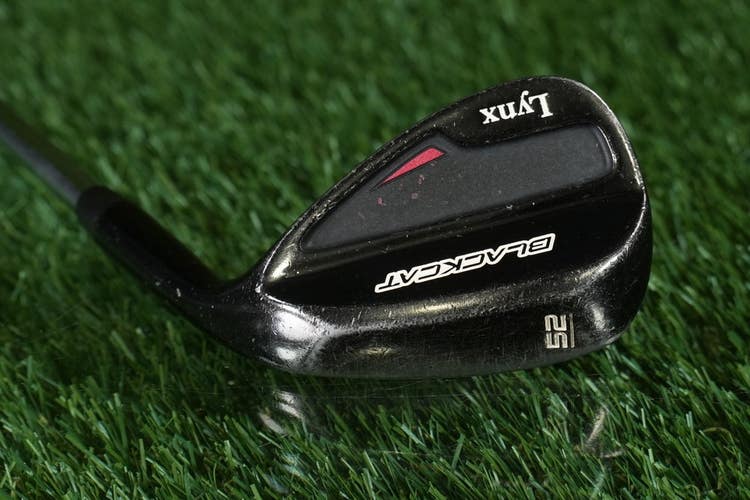 Lynx Black Cat 52 Gap Wedge Black Wedge Flex Steel Shaft Right Handed RH