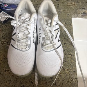 White Men's Size M 9.0 (W 10.0) Adult New Balance Freeze 4.0 Low Top Turf Cleats (New)
