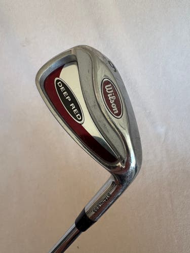 Men's 5 Iron Wilson Deep red Right Handed Regular Flex Steel Shaft 37.75" (Used)