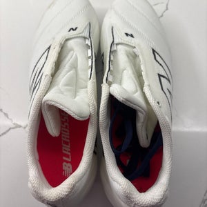 White Men's Size M 11.5 (W 12.5) Adult New Balance Burn X4 Low Top Molded Cleats (New)
